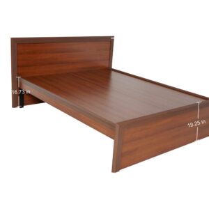Thawas Lotus Engineered Wood Queen Bed Without Storage