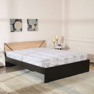 Thawas Rhoda Queen Size Bed Without Storage (Wenge Finish)