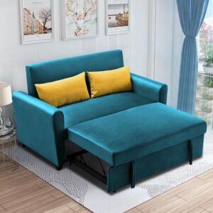 Thawas 3 Seater Sofa Cum Bed With Dark Blue Shades